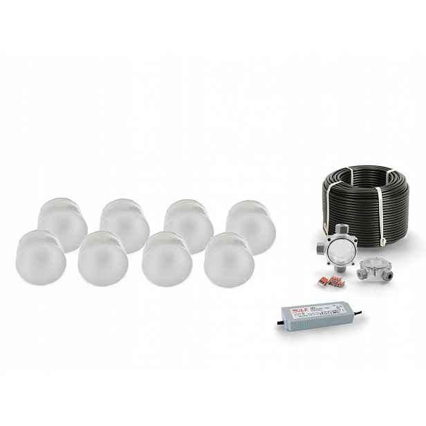 8x Led nájezdové svítidlo 12V IP68 Bc Kolo Ø 7,5