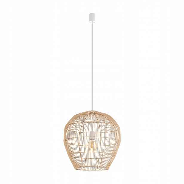 Závěsná lampa béžová Haiti nad jídelní stůl Nowodvorski