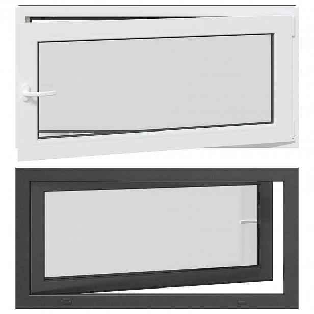 vidaXL Barva vnitřku okna do sklepa bílá RISOR 120 x 60 cm