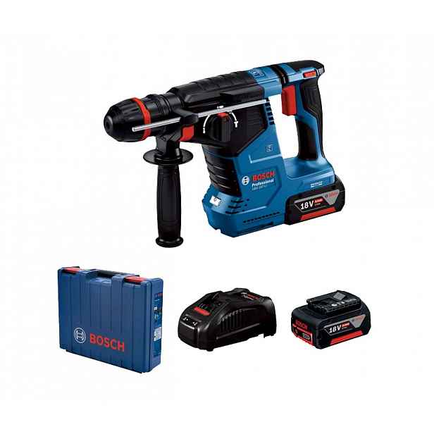 Bosch - 18V AKU vrtací kladivo, 2x aku 5,0 Ah, nabíječka 0611923121