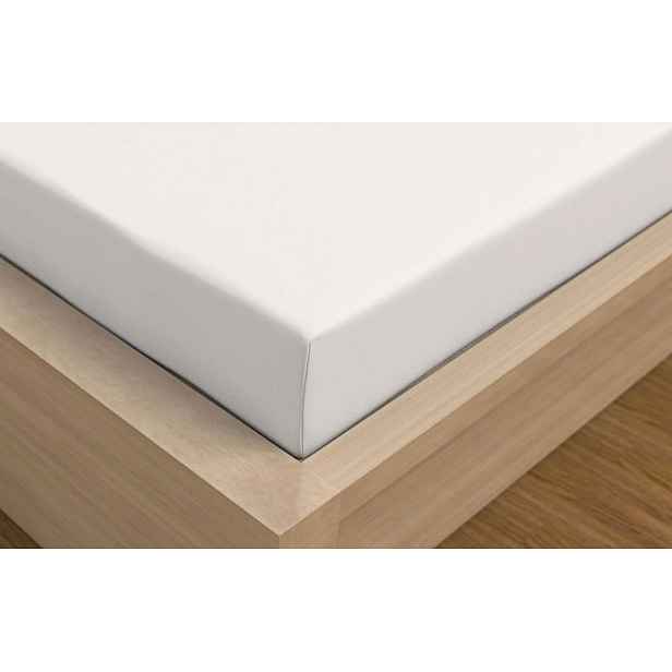 Jersey prostěradlo s lycrou DeLuxe 140x200 bílé
