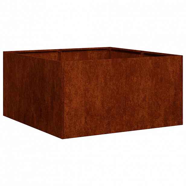 vidaXL Truhlík rezavá 80x80x40 cm povětrnostně odolná ocel