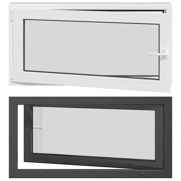 vidaXL Barva vnitřku okna do sklepa bílá RISOR 120 x 60 cm