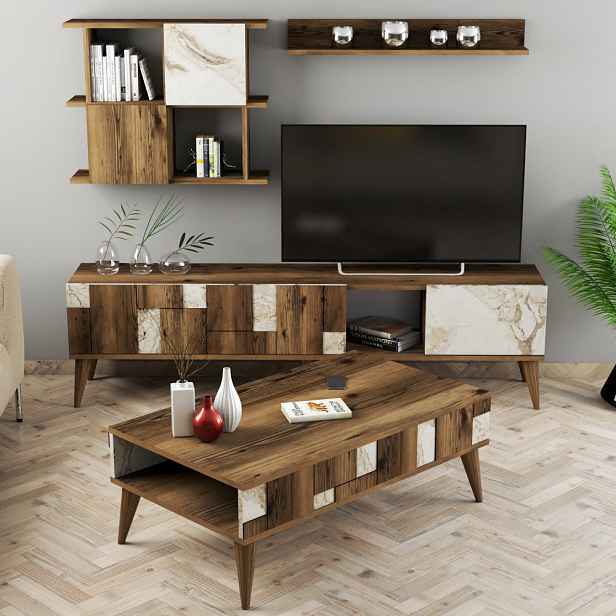 Living Room Furniture Set Madrid - White