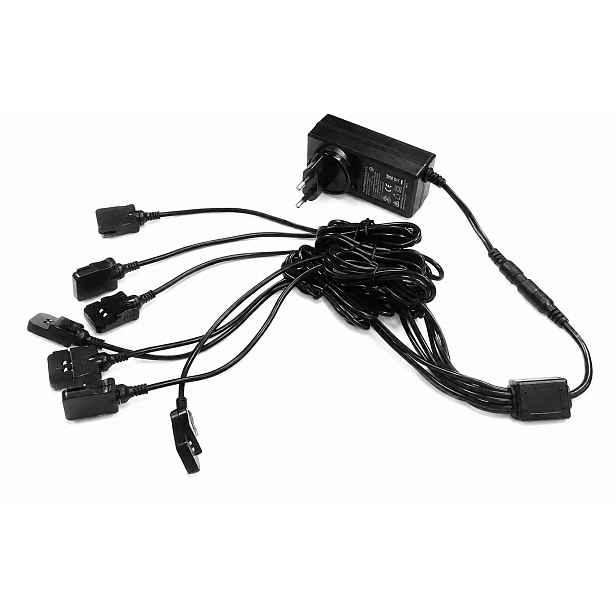 Multiadapter Charger: Multifunkční nabíječka s adaptérem pro detektory