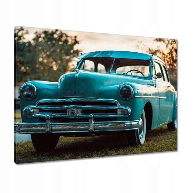 Obrazy 80x60 Modrý Dodge Auto
