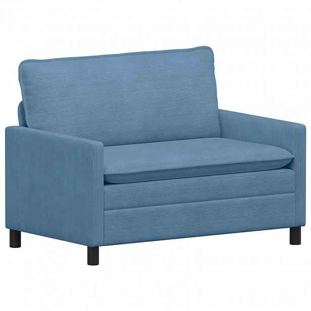 vidaXL Pohovka Modrá 126 x 81 x 87,5 cm Textil