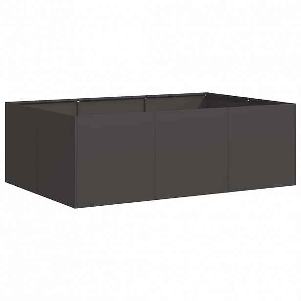 vidaXL Truhlík černý 120x80x40 cm ocel