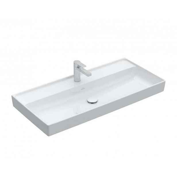 Villeroy & Boch Collaro - Umyvadlo nábytkové 100x47 cm, bez přepadu, otvor pro baterii, alpská bílá 4A33A201