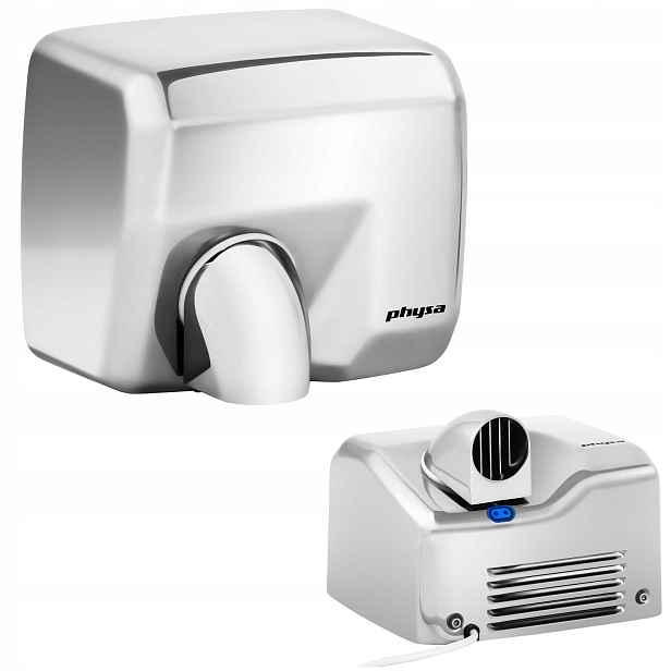 Automatický nástěnný vysoušeč rukou 2000 W stříbrný Physa Vella stříbrný