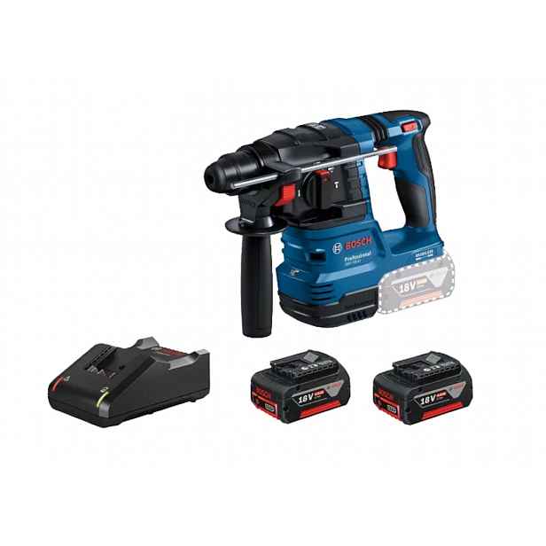 Bosch - 18V AKU vrtací kladivo, 2x aku 4,0 Ah, nabíječka 0611924021