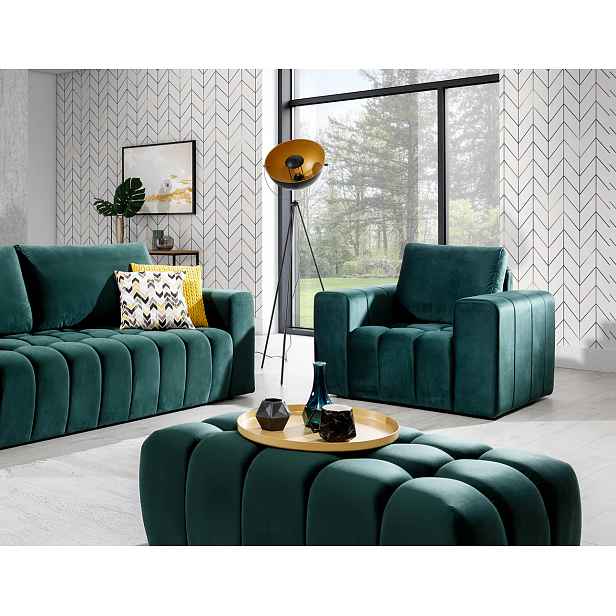 Designový taburet ILANIS - zelený