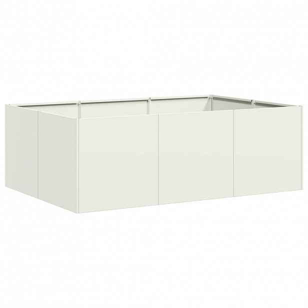 vidaXL Truhlík bílý 120x80x40 cm ocel
