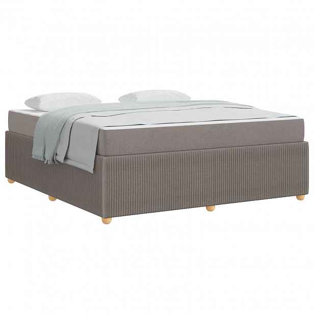 vidaXL Rám postele Taupe 180 x 200 cm textil