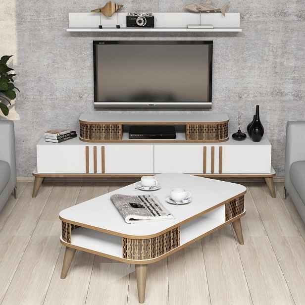 Living Room Furniture Set Eylül - White