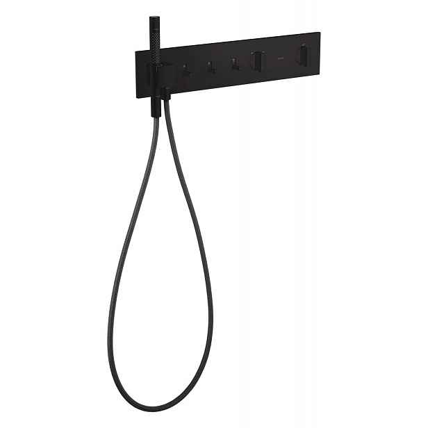 Axor ShowerComposition - Termostatická baterie pod omítku, pro 3 spotřebiče, s příslušenstvím, matná černá 12572670