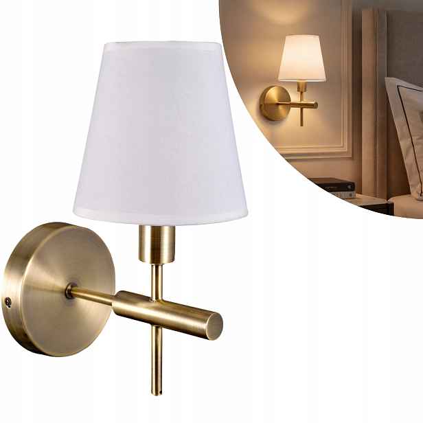 Italux Led nástěnné svítidlo Mosaz Zlatá E14 Glamour styl IP20