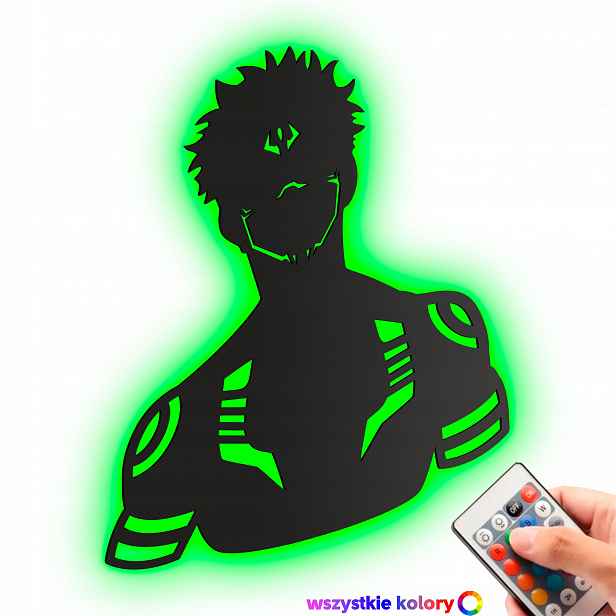 Dřevěný 3D obraz Anime Jujutsu Kaisen Sukuna Nástěnná Noční Lampa Led
