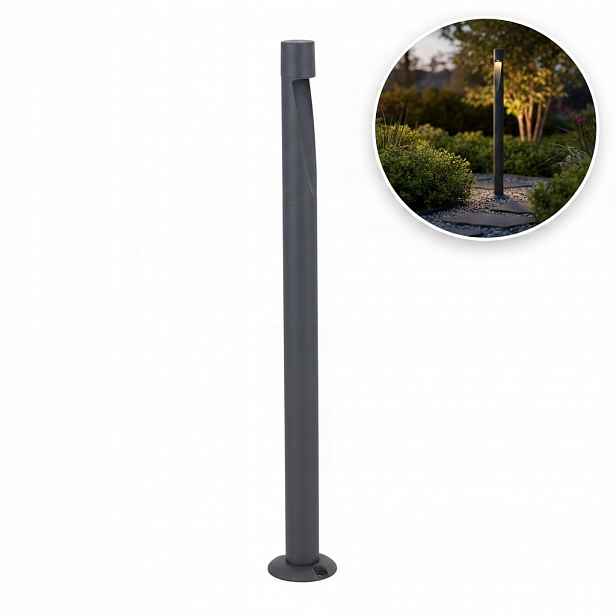 Led sloupková lampa Sena Grafitová IP65 Teplá bílá Zahrada Cesta Tk Lighting