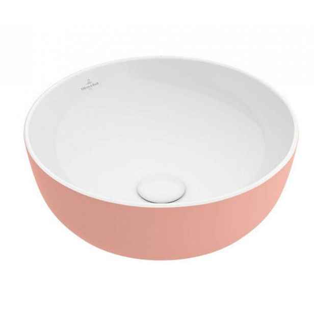 Villeroy & Boch Artis - Umyvadlo na desku, průměr 43 cm, Powder 417943BCT0