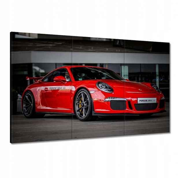 Obrazy 120x80 Červené Porsche