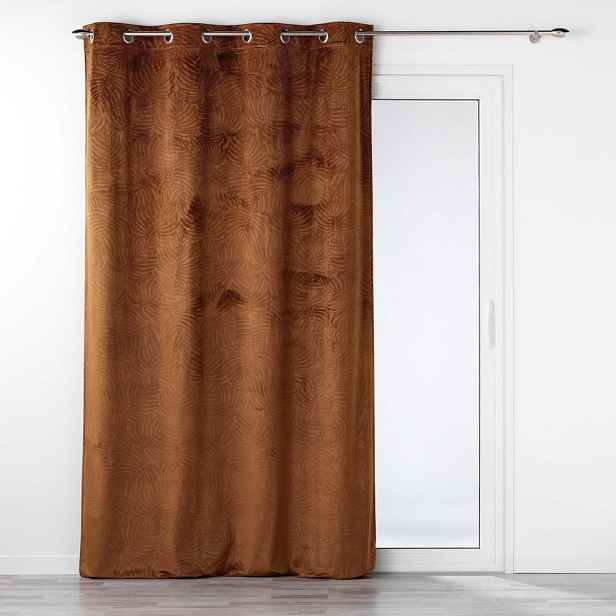 Hnědý sametový závěs 140x240 cm Analia – douceur d'intérieur