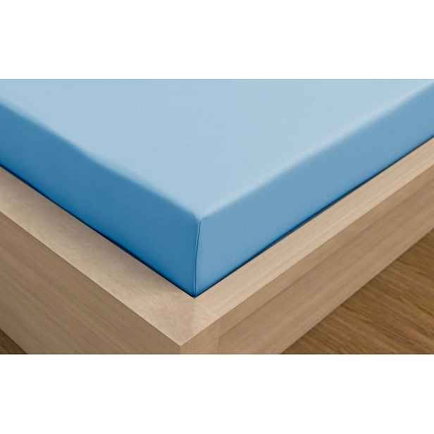 Jersey prostěradlo s lycrou DeLuxe 140x200 světle modré