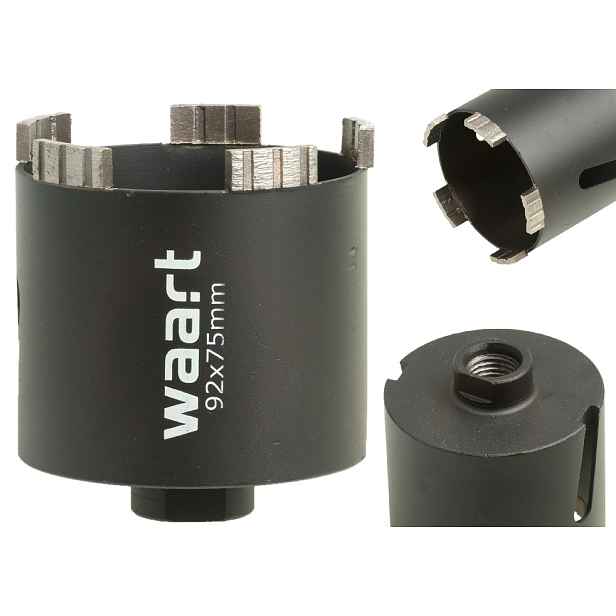 Korunkový Vrták Na Betonu Diamantový Turbo 92 mm Korunka Fréza Pod Plechovky M22