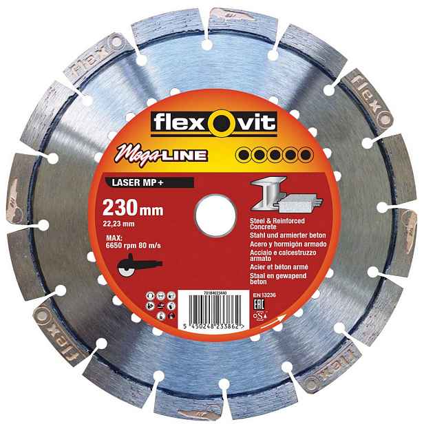 Kotouč řezný DIA Flexovit ML Laser MP 230×22,23 mm
