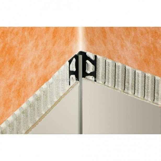 Lišta vnitřní rohová Schlüter, PVC, délka 250 cm, výška hrany 7,5 mm, EKEU8O7BW