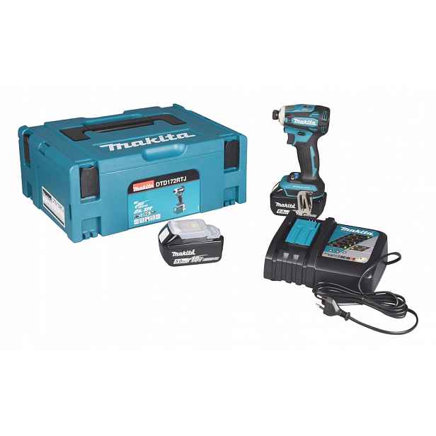Makita DTD172RTJ Příklepový Šroubovák 180NM 1/4'' 18V