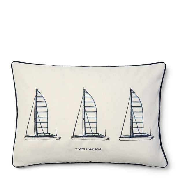 Polštář Sail Point plachetnice 65x45 cm Riviera Maison