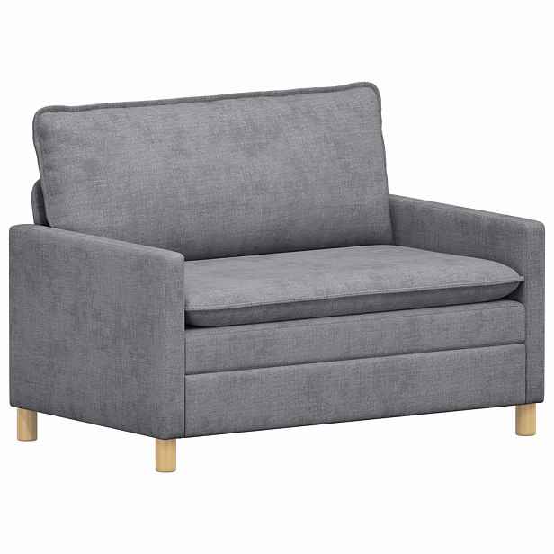 vidaXL Pohovka Světle šedá 126 x 81 x 87,5 cm Polyester