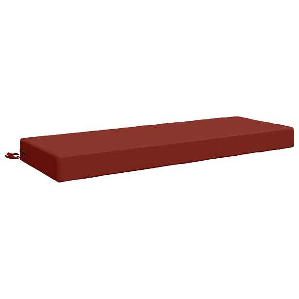 vidaXL Zádový polstr SOEST 100% polyester Červená 120 x 40 x 10 cm