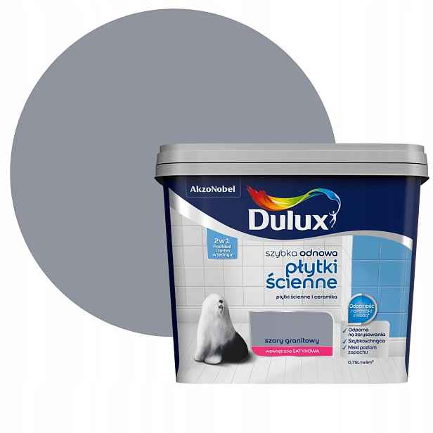 Dulux Rychlá Obnova Nástěnné dlaždice Šedá žula 0,75L