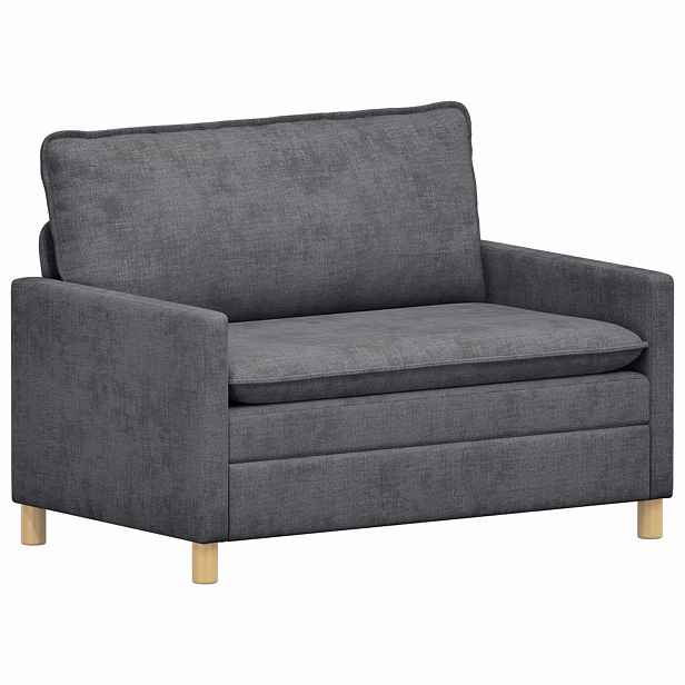 vidaXL Pohovka Tmavě šedá 126 x 81 x 87,5 cm Polyester