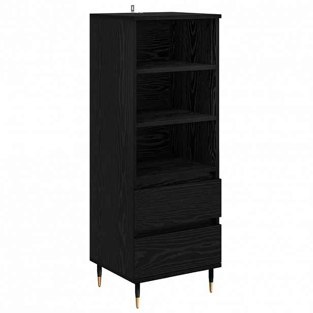 vidaXL Vysoký bufet Černý dub 40 x 36 x 110 cm Kompozitní dřevo