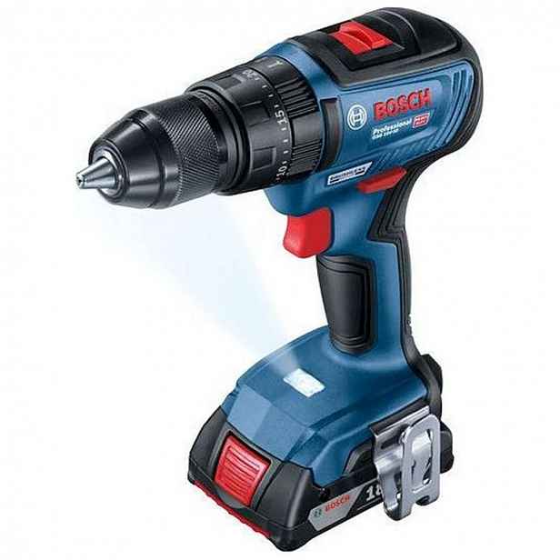 Bosch - 18V AKU vrtací šroubovák s příklepem, 2x aku 5,0 Ah, nabíječka 06019H5101