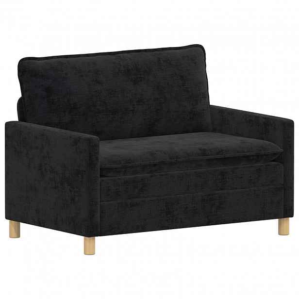 vidaXL Pohovka Černá 126 x 81 x 87,5 cm Polyester