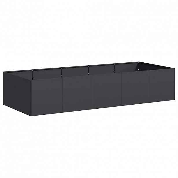 vidaXL Truhlík černý 200x80x40 cm ocel