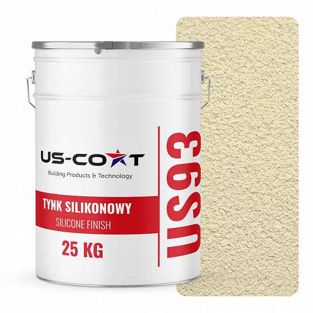 Silikonová Fasádní Omítka Žlutá Světlá F622 25 Kg Beránek Granulace 1.0 mm