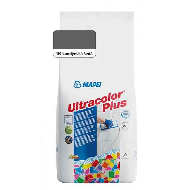 Spárovací hmota Mapei Ultracolor Plus 2 kg 119 londýnská šedá
