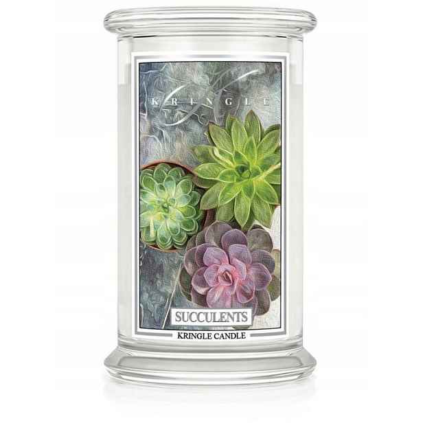 Svíčka Kringle Candle Velká Sukulenty 623 g