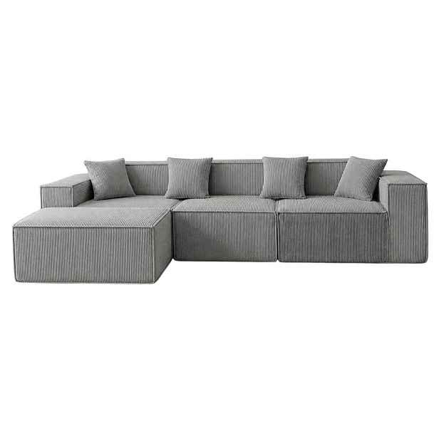 Urban Meuble ROHOVÁ POHOVKA manšestrová látka 279 cm flexibilní design