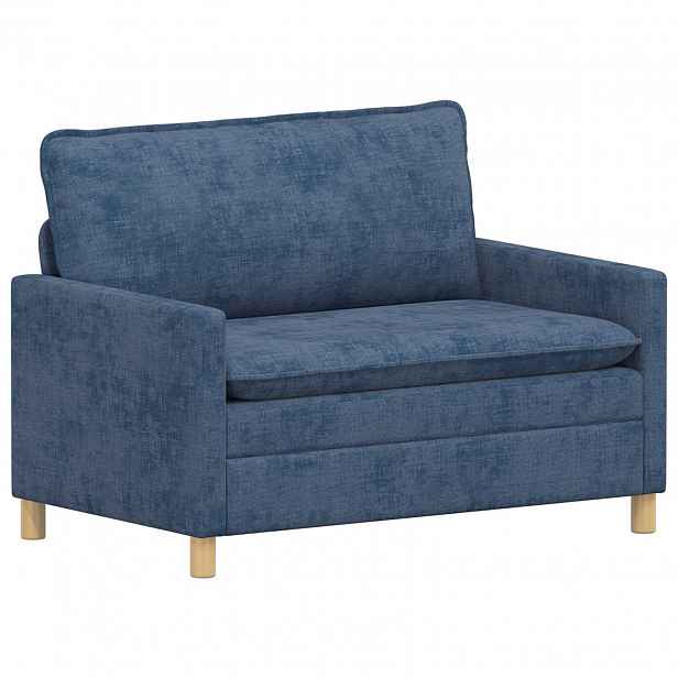vidaXL Pohovka Modrá 126 x 81 x 87,5 cm Polyester