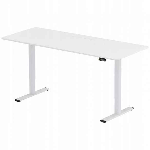 Výškově nastavitelný stůl FQ1W-1880-EU, 180 x 80 cm, bílý