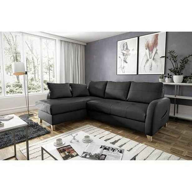 Livetastic ROHOVÁ SEDAČKA, textil, kůže, černá