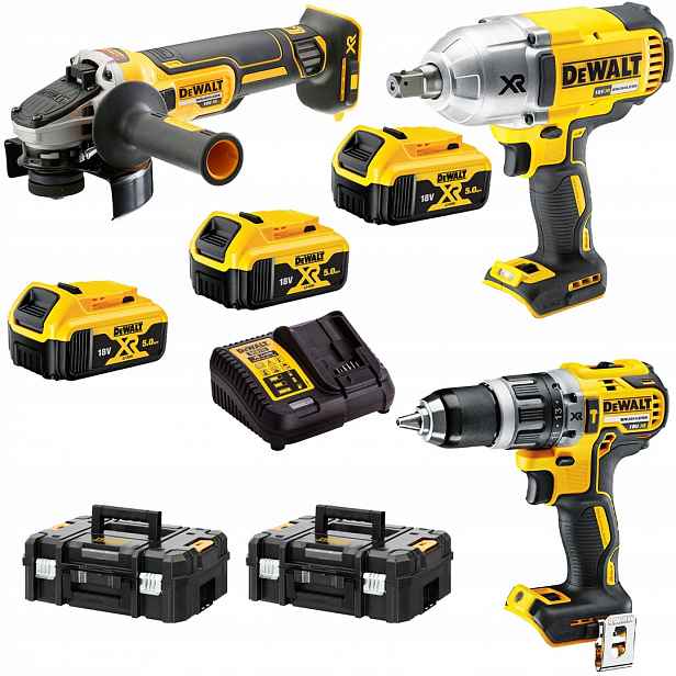 Combo 3 DCF899 DCD796 DCG405 3x5Ah DeWALT DCKM009