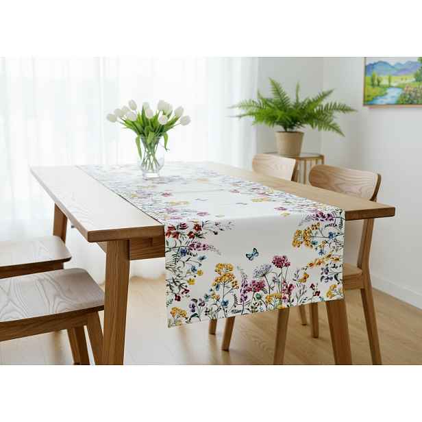 Vzorovaný ubrus - běhoun na stůl JARNÍ LOUKA II. 40x85 cm Mybesthome