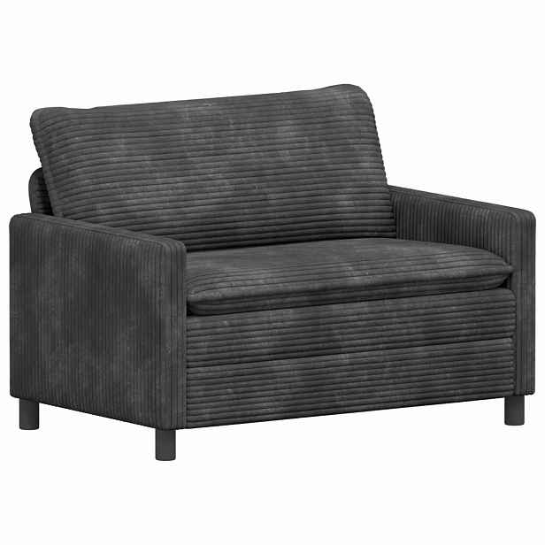 vidaXL Pohovka Tmavě šedá 126 x 81 x 87,5 cm Polyester